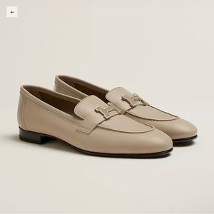 Hermes Paris loafer beige mastic